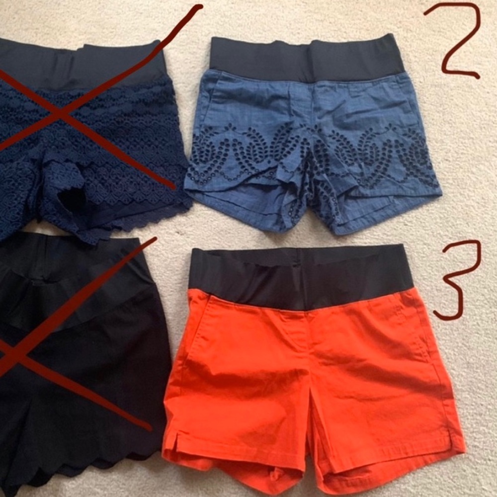 Lot of Loft Maternity Size 8 underbelly shorts